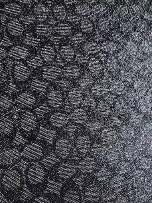 Black Coach Vinyl Leather for Bag Material Custom Shoes