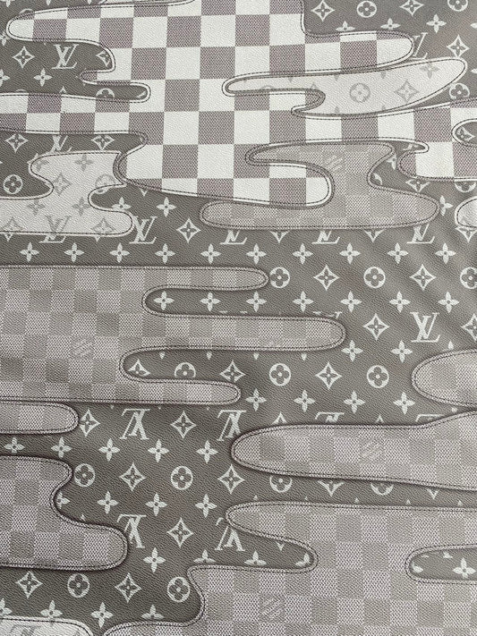 Black Grey Louis Vuitton Bag Leather for Custom DIY Projects