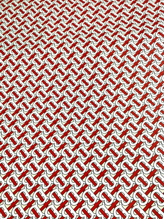 BBR Classic Letter Pattern Designer Inspired Leather For Bag